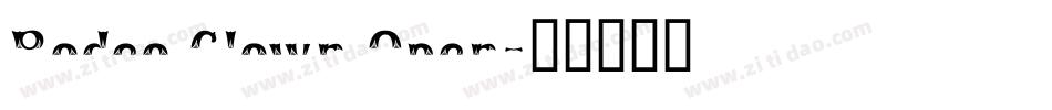 Rodeo Clown Open字体转换